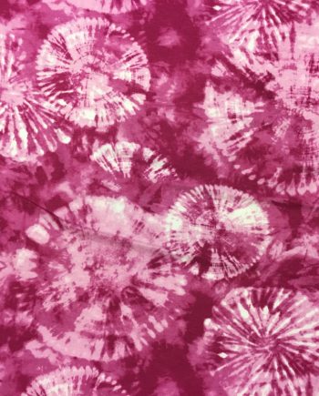 Bomullsjersey rosa batiktryck