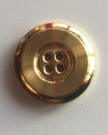 Stor guldfärgad knapp 23 mm