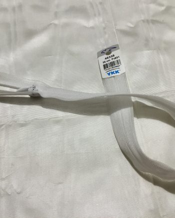 osynligt blixtlås 35 cm vitt