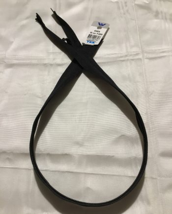 osynligt blixtlås 50 cm svart
