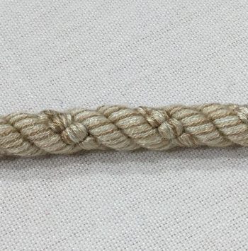 Tvinnat möbelband ljus beige toner 5 mm