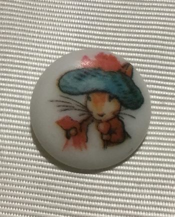 Beatrix Potter knapp med ögla nr 1