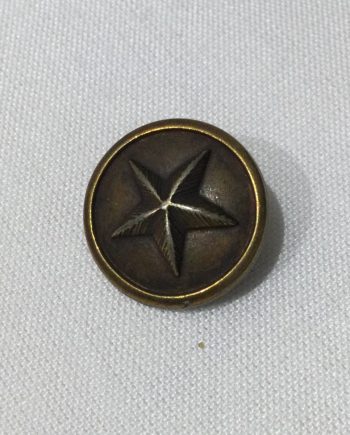 Metallfärgad knapp med stjärna