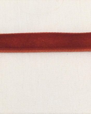 rostbrunt sammetsband 10 mm
