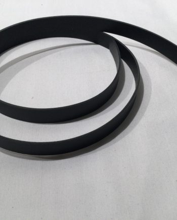 Svart Läderrem till bälte 20 mm