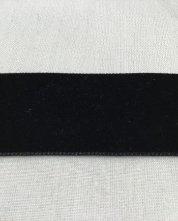 Svart sammetsband 40 mm