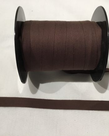 Brunt bomullsband 13 mm