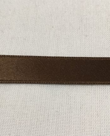 Brunt Dubbelsidigt Sidenband 100% polyester 16 mm