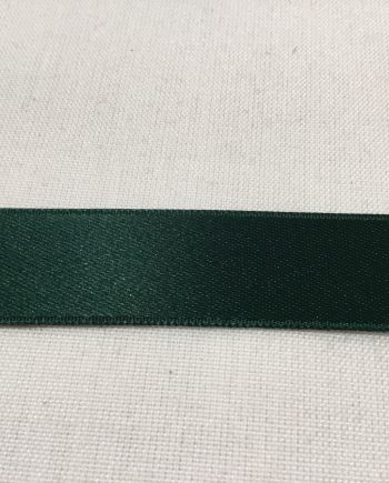 Mörk grönt Dubbelsidigt Sidenband 100% polyester 16 mm