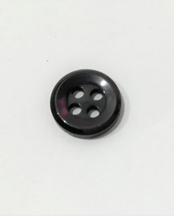 4-håls liten svart standardknapp 10 mm