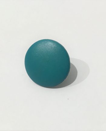 Petrol-färgad knapp med ögla 15 mm