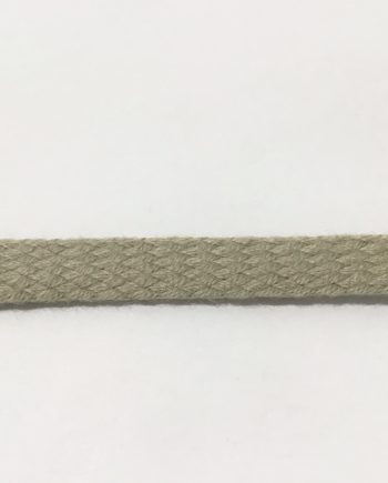 Band/platt snodd skosnöre beige 10 mm