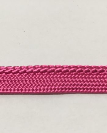 Glansigt cerise passpoalband 3/9