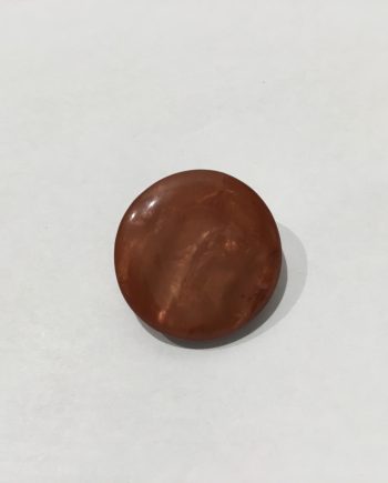 Brun melerad knapp med ögla 17 mm