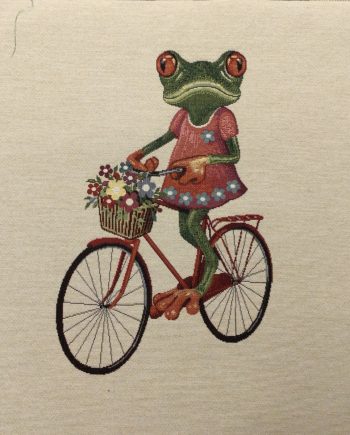 Tygrapport Gobeläng Cyklande groda