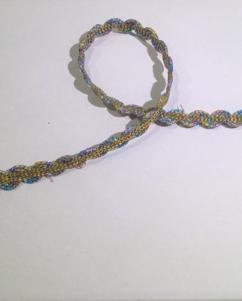 Flerfärgat glittrande dekorband 12 mm