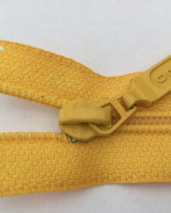 Ej delbart blixtlås OPTI Gult 18 cm