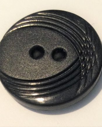2-hålsknapp svart ,mönstrad 20 mm