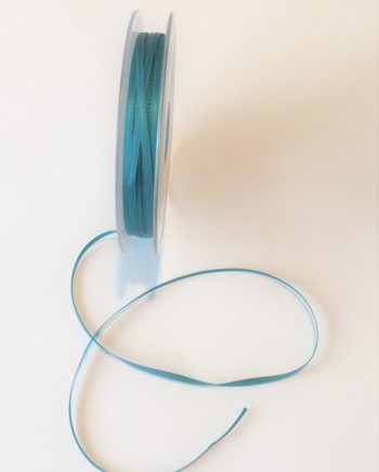 Sidenband 100% polyester Petrol 3 mm