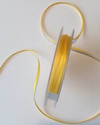 Sidenband 100% polyester Solgult 3 mm