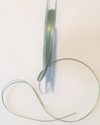 Sidenband "spaghetti" 100% polyester Mellangrön 3 mm