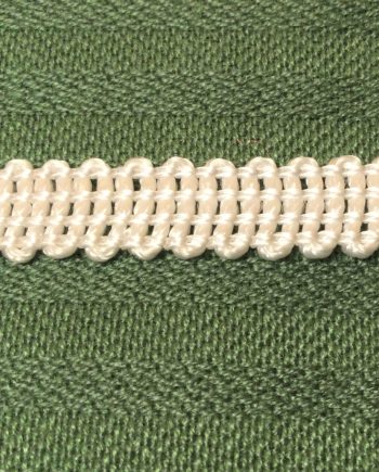 Vitt dekorband 10 mm