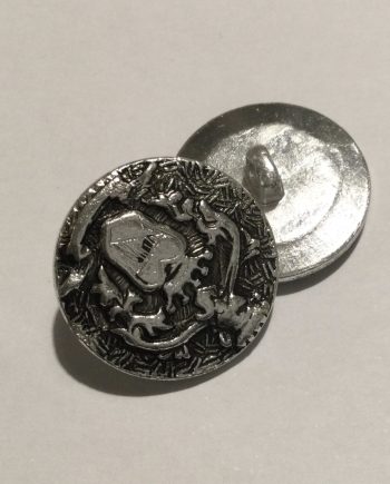 Metallknapp med ögla Motiv vapensköld 20 mm