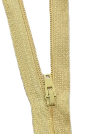 Ej delbart blixtlås  Gult 60 cm