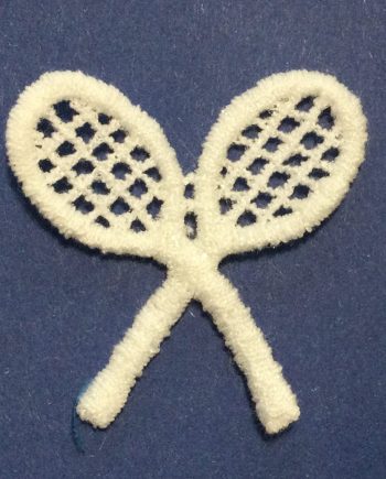Applikation Tygmärke Tennisracket Att sy på 3-pack