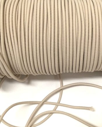 Beige Resår-snodd  3 mm