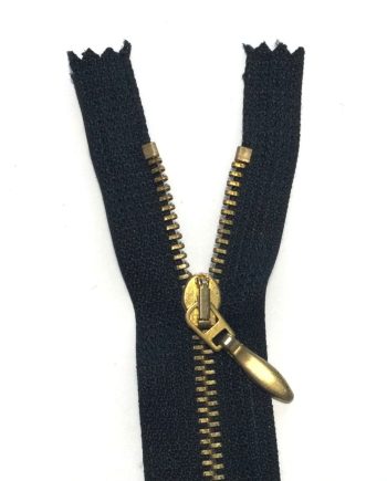 Delbart Svart blixtlås 45 cm