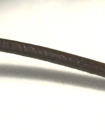 Mörkbrun lädersnodd 1 mm