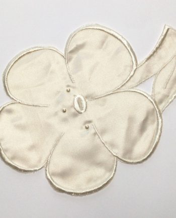 Lyckoklöver Gräddvit Broderad  Applikation Infällning dekorativ att sy på