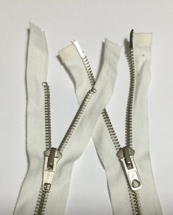 2 vägs blixtlås Vitt 50 cm